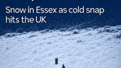 Essex Snow Cold Snap Weather