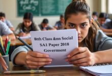 8th Class Social Question Paper 2018 SA1 Government Complete Guide for Students