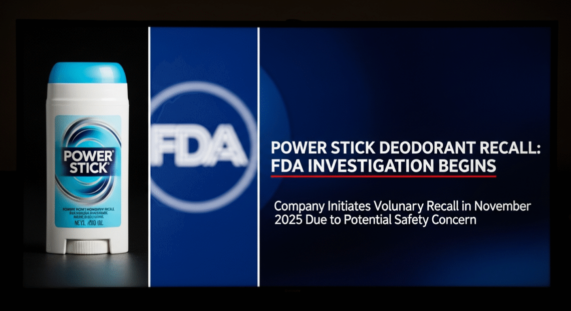 Power Stick Deodorant Recall FDA